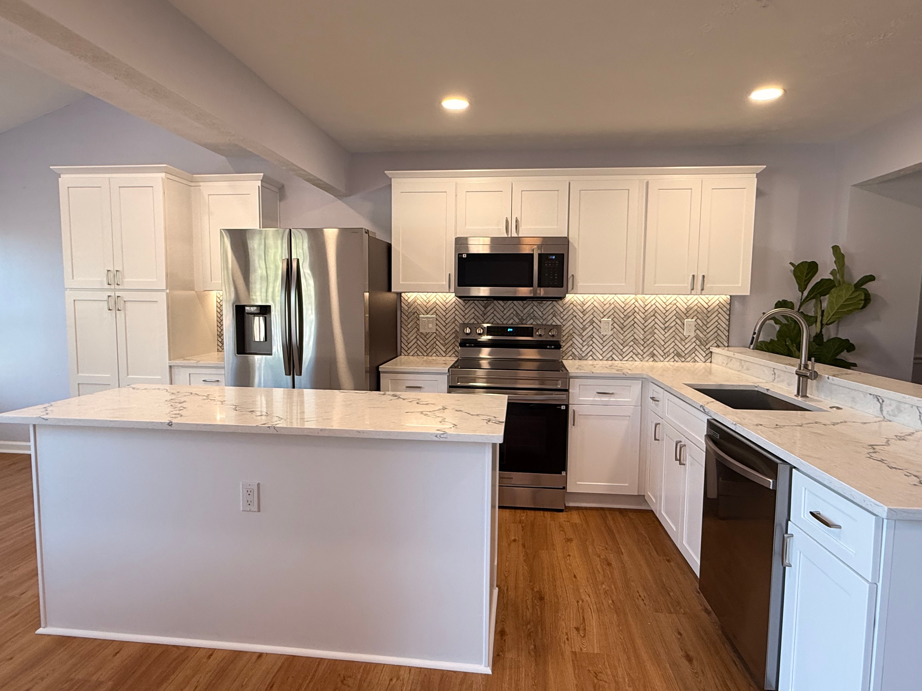 Finished basement renovation